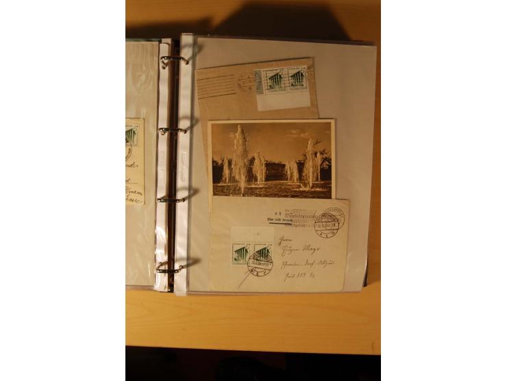 1933/45, sehr umfangreiche Sammlung mit Schwerpunkt Einzel- und Mehrfachfrankaturen der Sondermarken mit ca. 3000 Stück in 19