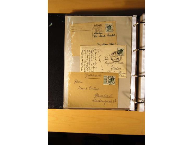 1933/45, sehr umfangreiche Sammlung mit Schwerpunkt Einzel- und Mehrfachfrankaturen der Sondermarken mit ca. 3000 Stück in 19