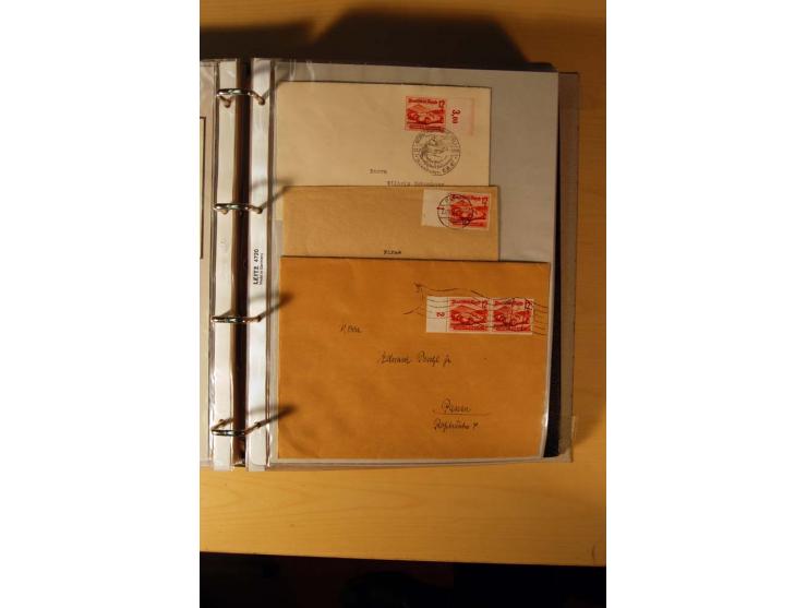1933/45, sehr umfangreiche Sammlung mit Schwerpunkt Einzel- und Mehrfachfrankaturen der Sondermarken mit ca. 3000 Stück in 19
