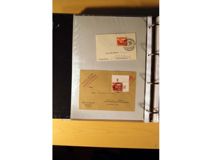 1933/45, sehr umfangreiche Sammlung mit Schwerpunkt Einzel- und Mehrfachfrankaturen der Sondermarken mit ca. 3000 Stück in 19