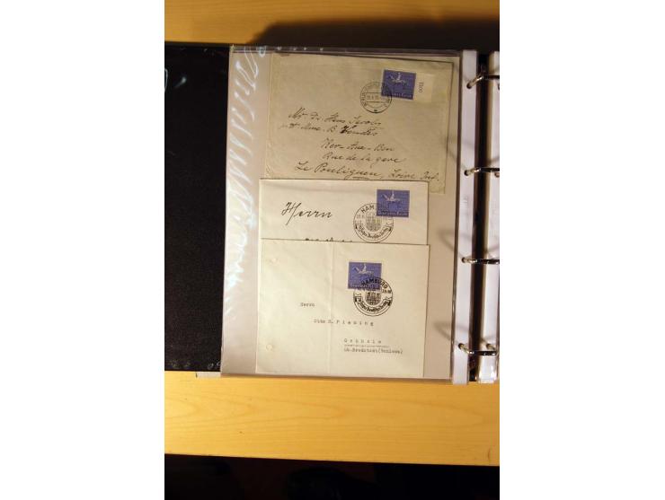 1933/45, sehr umfangreiche Sammlung mit Schwerpunkt Einzel- und Mehrfachfrankaturen der Sondermarken mit ca. 3000 Stück in 19