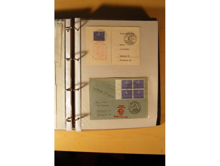 1933/45, sehr umfangreiche Sammlung mit Schwerpunkt Einzel- und Mehrfachfrankaturen der Sondermarken mit ca. 3000 Stück in 19