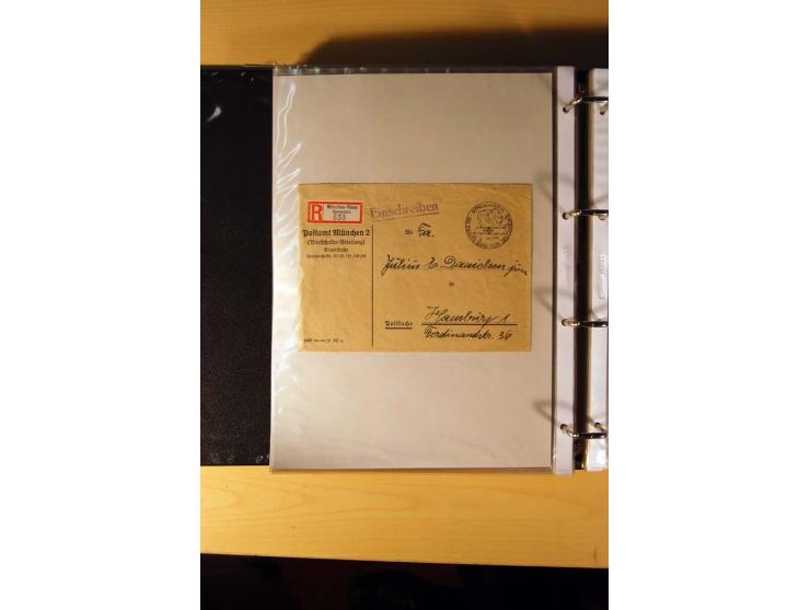 1933/45, sehr umfangreiche Sammlung mit Schwerpunkt Einzel- und Mehrfachfrankaturen der Sondermarken mit ca. 3000 Stück in 19