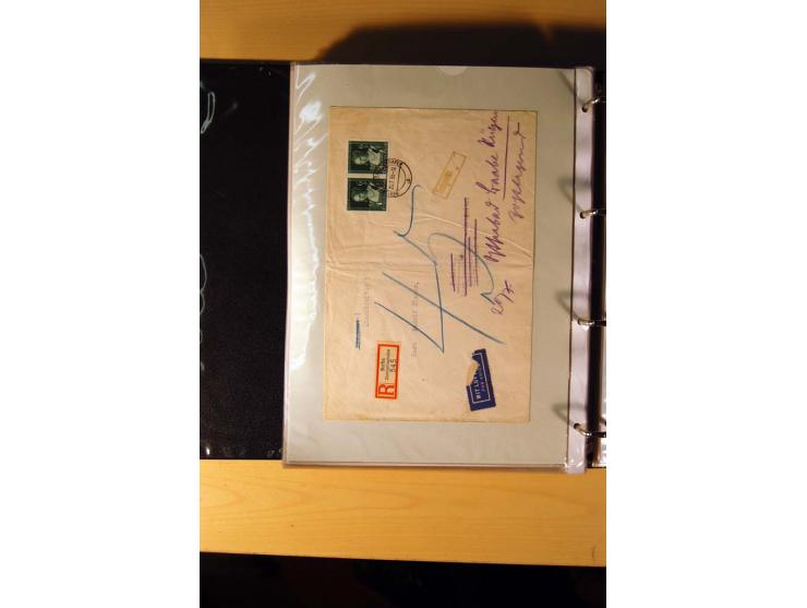1933/45, sehr umfangreiche Sammlung mit Schwerpunkt Einzel- und Mehrfachfrankaturen der Sondermarken mit ca. 3000 Stück in 19