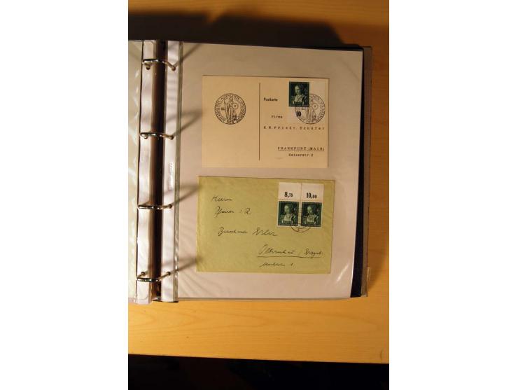 1933/45, sehr umfangreiche Sammlung mit Schwerpunkt Einzel- und Mehrfachfrankaturen der Sondermarken mit ca. 3000 Stück in 19