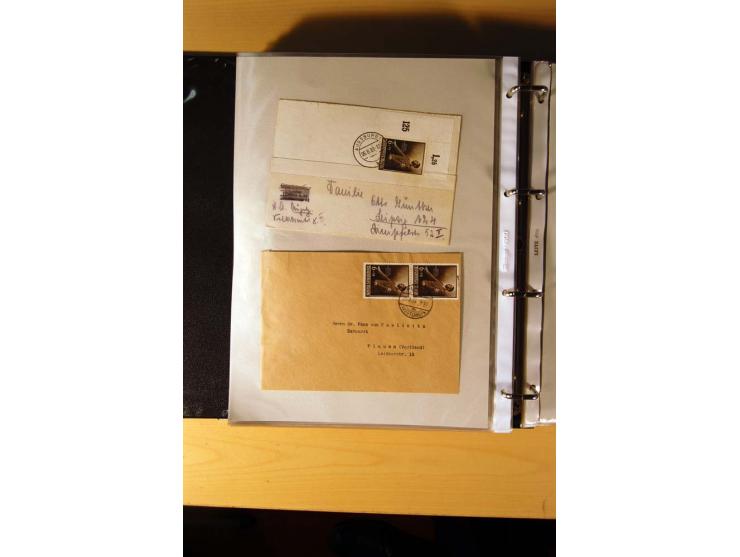 1933/45, sehr umfangreiche Sammlung mit Schwerpunkt Einzel- und Mehrfachfrankaturen der Sondermarken mit ca. 3000 Stück in 19