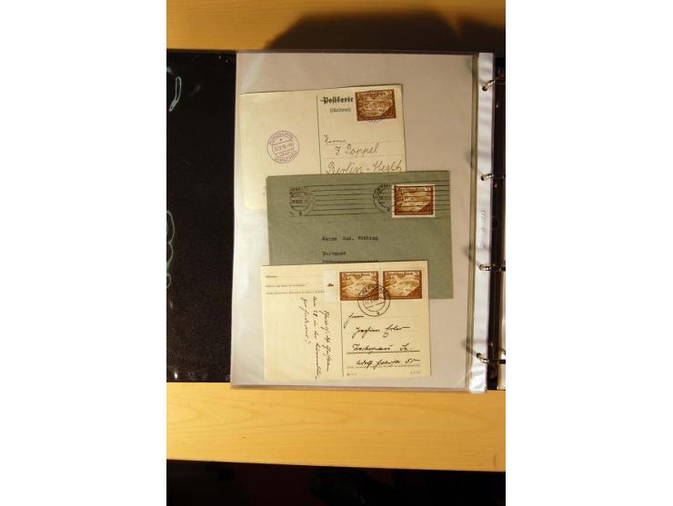 1933/45, sehr umfangreiche Sammlung mit Schwerpunkt Einzel- und Mehrfachfrankaturen der Sondermarken mit ca. 3000 Stück in 19