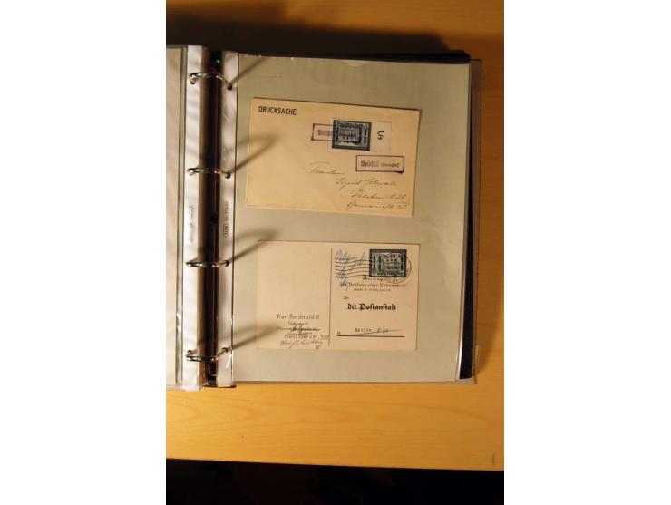 1933/45, sehr umfangreiche Sammlung mit Schwerpunkt Einzel- und Mehrfachfrankaturen der Sondermarken mit ca. 3000 Stück in 19