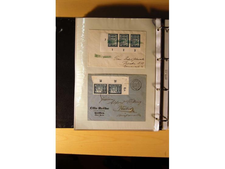 1933/45, sehr umfangreiche Sammlung mit Schwerpunkt Einzel- und Mehrfachfrankaturen der Sondermarken mit ca. 3000 Stück in 19