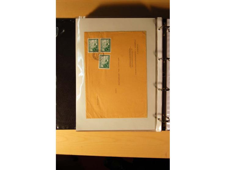1933/45, sehr umfangreiche Sammlung mit Schwerpunkt Einzel- und Mehrfachfrankaturen der Sondermarken mit ca. 3000 Stück in 19