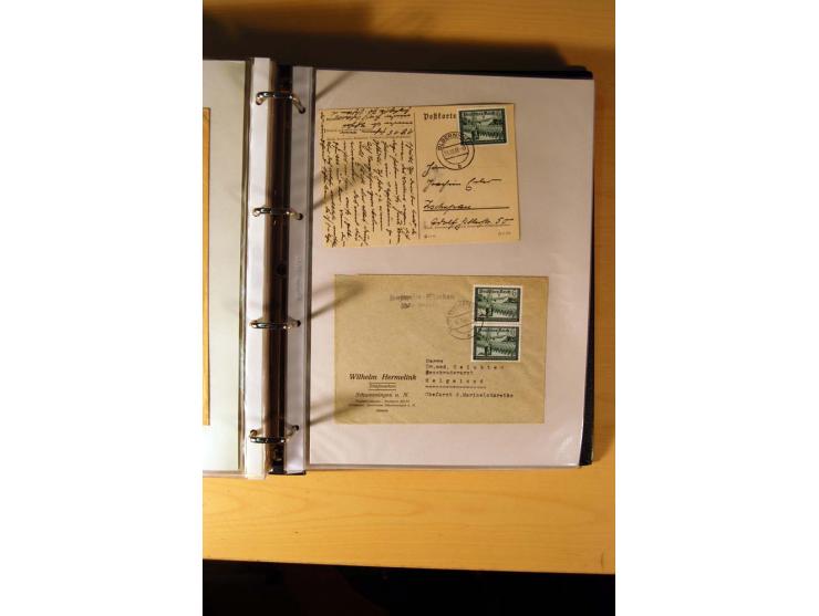 1933/45, sehr umfangreiche Sammlung mit Schwerpunkt Einzel- und Mehrfachfrankaturen der Sondermarken mit ca. 3000 Stück in 19