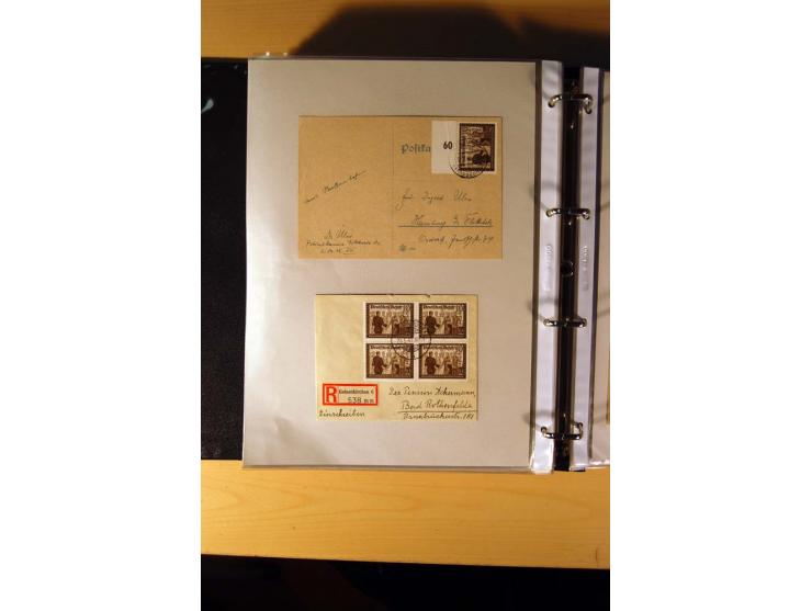 1933/45, sehr umfangreiche Sammlung mit Schwerpunkt Einzel- und Mehrfachfrankaturen der Sondermarken mit ca. 3000 Stück in 19