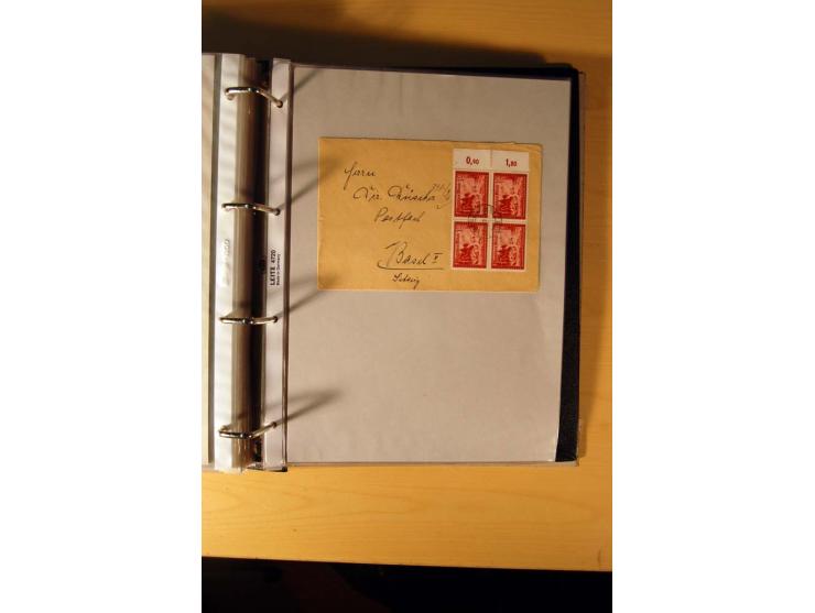 1933/45, sehr umfangreiche Sammlung mit Schwerpunkt Einzel- und Mehrfachfrankaturen der Sondermarken mit ca. 3000 Stück in 19
