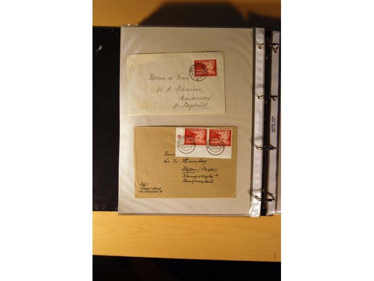 1933/45, sehr umfangreiche Sammlung mit Schwerpunkt Einzel- und Mehrfachfrankaturen der Sondermarken mit ca. 3000 Stück in 19