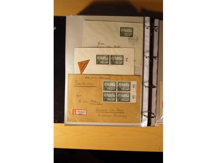1933/45, sehr umfangreiche Sammlung mit Schwerpunkt Einzel- und Mehrfachfrankaturen der Sondermarken mit ca. 3000 Stück in 19
