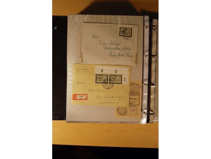 1933/45, sehr umfangreiche Sammlung mit Schwerpunkt Einzel- und Mehrfachfrankaturen der Sondermarken mit ca. 3000 Stück in 19