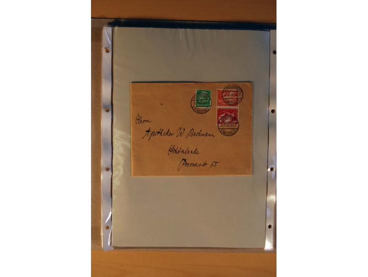 1933/45, sehr umfangreiche Sammlung mit Schwerpunkt Einzel- und Mehrfachfrankaturen der Sondermarken mit ca. 3000 Stück in 19