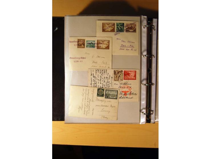1933/45, sehr umfangreiche Sammlung mit Schwerpunkt Einzel- und Mehrfachfrankaturen der Sondermarken mit ca. 3000 Stück in 19