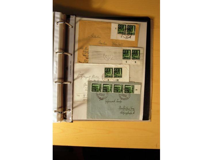 1933/45, sehr umfangreiche Sammlung mit Schwerpunkt Einzel- und Mehrfachfrankaturen der Sondermarken mit ca. 3000 Stück in 19