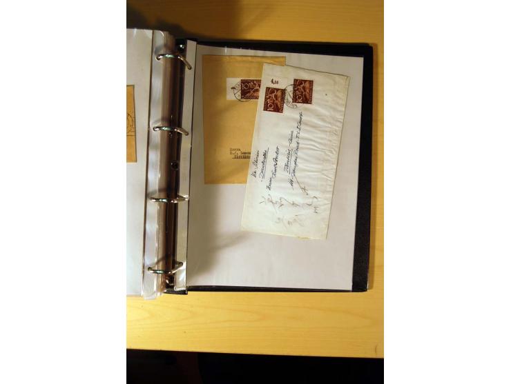 1933/45, sehr umfangreiche Sammlung mit Schwerpunkt Einzel- und Mehrfachfrankaturen der Sondermarken mit ca. 3000 Stück in 19