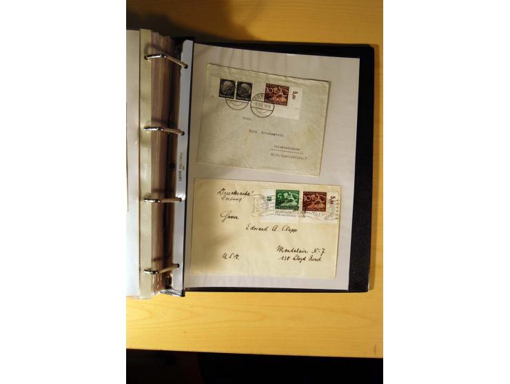 1933/45, sehr umfangreiche Sammlung mit Schwerpunkt Einzel- und Mehrfachfrankaturen der Sondermarken mit ca. 3000 Stück in 19