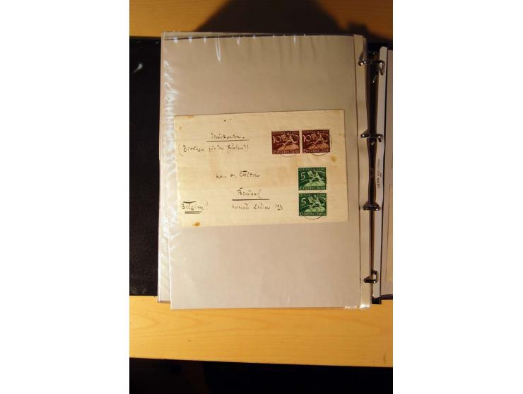 1933/45, sehr umfangreiche Sammlung mit Schwerpunkt Einzel- und Mehrfachfrankaturen der Sondermarken mit ca. 3000 Stück in 19