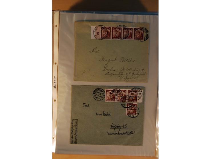1933/45, sehr umfangreiche Sammlung mit Schwerpunkt Einzel- und Mehrfachfrankaturen der Sondermarken mit ca. 3000 Stück in 19