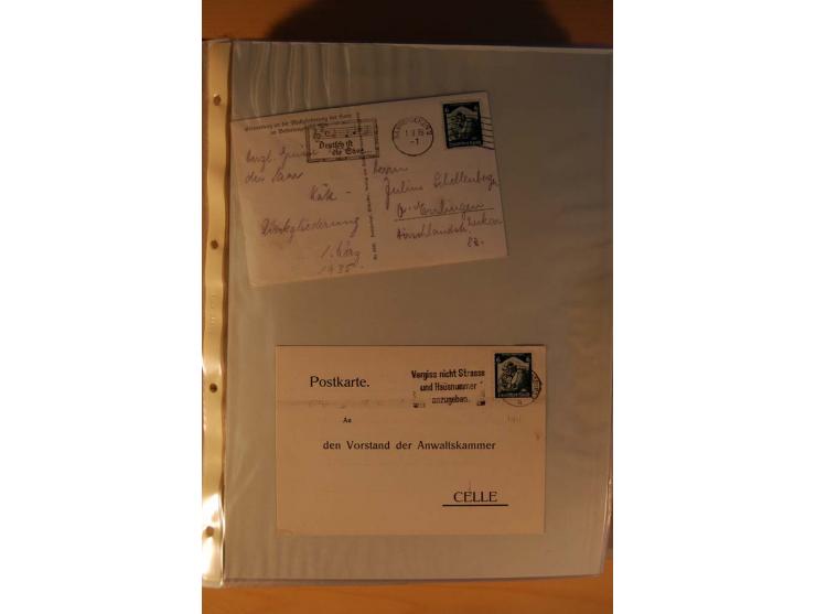 1933/45, sehr umfangreiche Sammlung mit Schwerpunkt Einzel- und Mehrfachfrankaturen der Sondermarken mit ca. 3000 Stück in 19