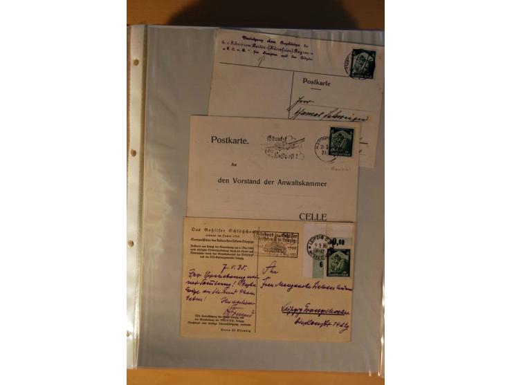 1933/45, sehr umfangreiche Sammlung mit Schwerpunkt Einzel- und Mehrfachfrankaturen der Sondermarken mit ca. 3000 Stück in 19