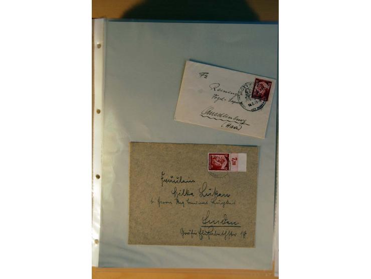 1933/45, sehr umfangreiche Sammlung mit Schwerpunkt Einzel- und Mehrfachfrankaturen der Sondermarken mit ca. 3000 Stück in 19