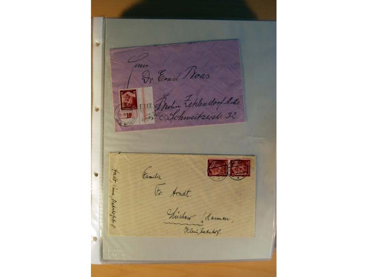 1933/45, sehr umfangreiche Sammlung mit Schwerpunkt Einzel- und Mehrfachfrankaturen der Sondermarken mit ca. 3000 Stück in 19