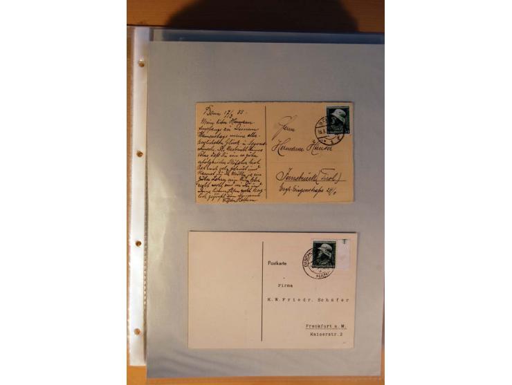 1933/45, sehr umfangreiche Sammlung mit Schwerpunkt Einzel- und Mehrfachfrankaturen der Sondermarken mit ca. 3000 Stück in 19