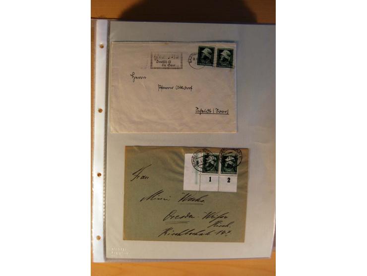 1933/45, sehr umfangreiche Sammlung mit Schwerpunkt Einzel- und Mehrfachfrankaturen der Sondermarken mit ca. 3000 Stück in 19