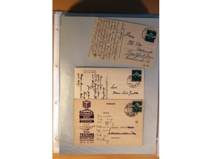 1933/45, sehr umfangreiche Sammlung mit Schwerpunkt Einzel- und Mehrfachfrankaturen der Sondermarken mit ca. 3000 Stück in 19