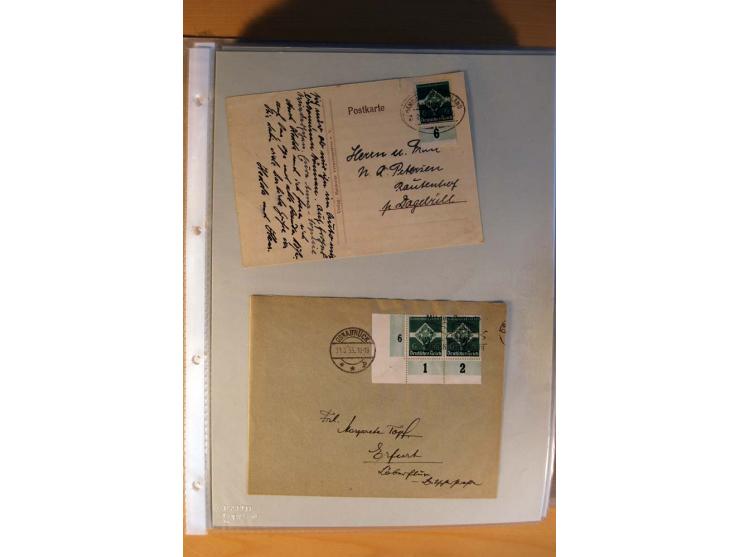 1933/45, sehr umfangreiche Sammlung mit Schwerpunkt Einzel- und Mehrfachfrankaturen der Sondermarken mit ca. 3000 Stück in 19