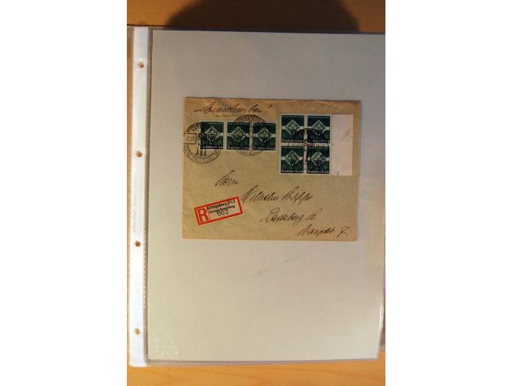 1933/45, sehr umfangreiche Sammlung mit Schwerpunkt Einzel- und Mehrfachfrankaturen der Sondermarken mit ca. 3000 Stück in 19