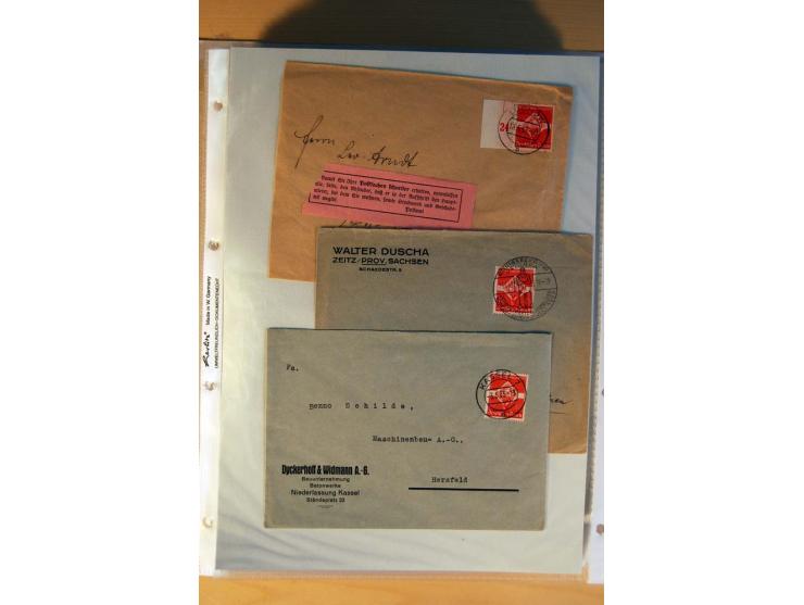 1933/45, sehr umfangreiche Sammlung mit Schwerpunkt Einzel- und Mehrfachfrankaturen der Sondermarken mit ca. 3000 Stück in 19