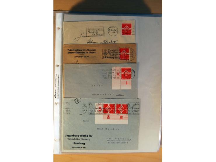1933/45, sehr umfangreiche Sammlung mit Schwerpunkt Einzel- und Mehrfachfrankaturen der Sondermarken mit ca. 3000 Stück in 19