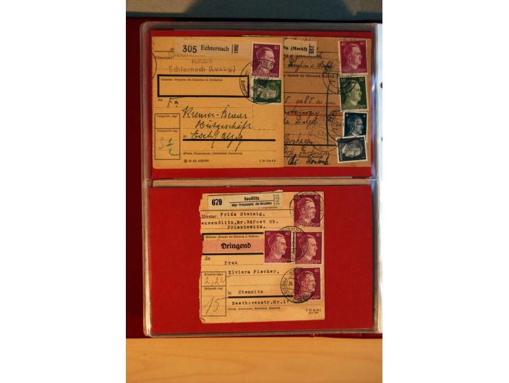 1941/45, Hitler-Freimarkenausgabe, umfangreiche Sammlung mit einigen hundert Briefen und Karten, Schwerpunkt bei den Einzel- 