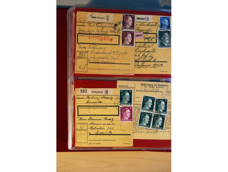 1941/45, Hitler-Freimarkenausgabe, umfangreiche Sammlung mit einigen hundert Briefen und Karten, Schwerpunkt bei den Einzel- 