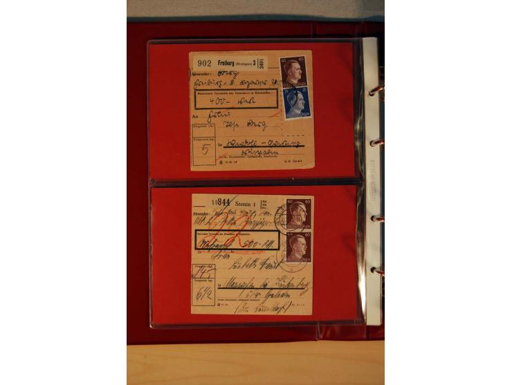 1941/45, Hitler-Freimarkenausgabe, umfangreiche Sammlung mit einigen hundert Briefen und Karten, Schwerpunkt bei den Einzel- 