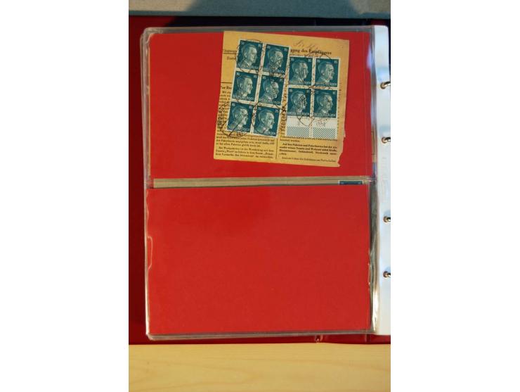 1941/45, Hitler-Freimarkenausgabe, umfangreiche Sammlung mit einigen hundert Briefen und Karten, Schwerpunkt bei den Einzel- 