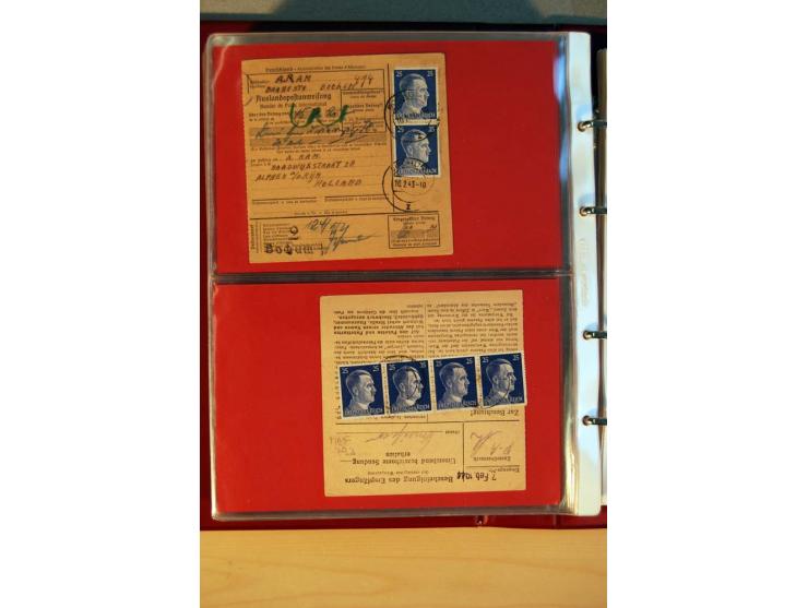 1941/45, Hitler-Freimarkenausgabe, umfangreiche Sammlung mit einigen hundert Briefen und Karten, Schwerpunkt bei den Einzel- 
