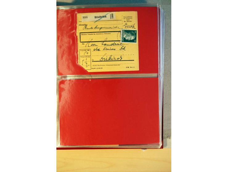 1941/45, Hitler-Freimarkenausgabe, umfangreiche Sammlung mit einigen hundert Briefen und Karten, Schwerpunkt bei den Einzel- 