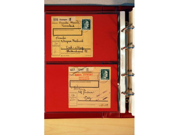 1941/45, Hitler-Freimarkenausgabe, umfangreiche Sammlung mit einigen hundert Briefen und Karten, Schwerpunkt bei den Einzel- 