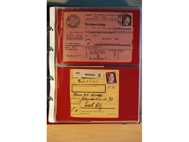 1941/45, Hitler-Freimarkenausgabe, umfangreiche Sammlung mit einigen hundert Briefen und Karten, Schwerpunkt bei den Einzel- 