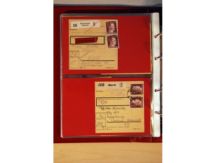 1941/45, Hitler-Freimarkenausgabe, umfangreiche Sammlung mit einigen hundert Briefen und Karten, Schwerpunkt bei den Einzel- 
