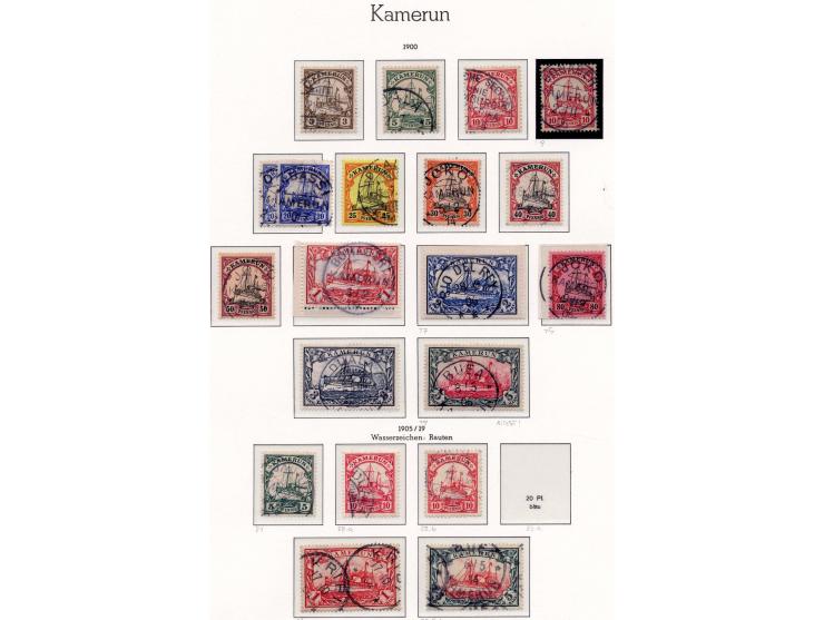 1897/1919, gestempelte Sammlung mit einigen doppelten, dabei Mi.-Nr. 19 und 25 in tadelloser Erhaltung mit Fotoattest R. Steu