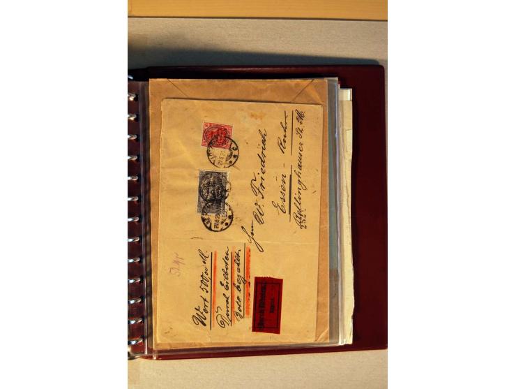 1920, kleiner Posten mit R-Briefen, Satzbriefen, Paketkarten und Besonderheiten