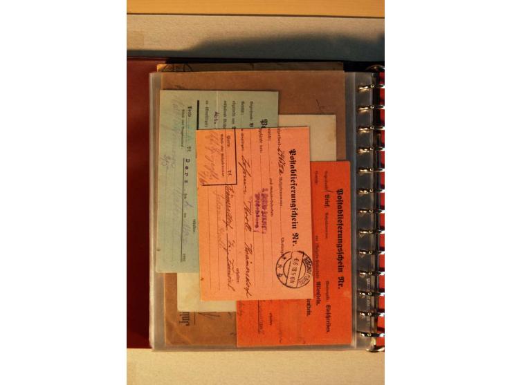 1920, kleiner Posten mit R-Briefen, Satzbriefen, Paketkarten und Besonderheiten